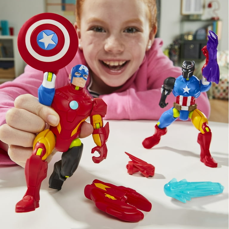 Marvel MixMashers Captain America Toy, 5-inch Marvel Super