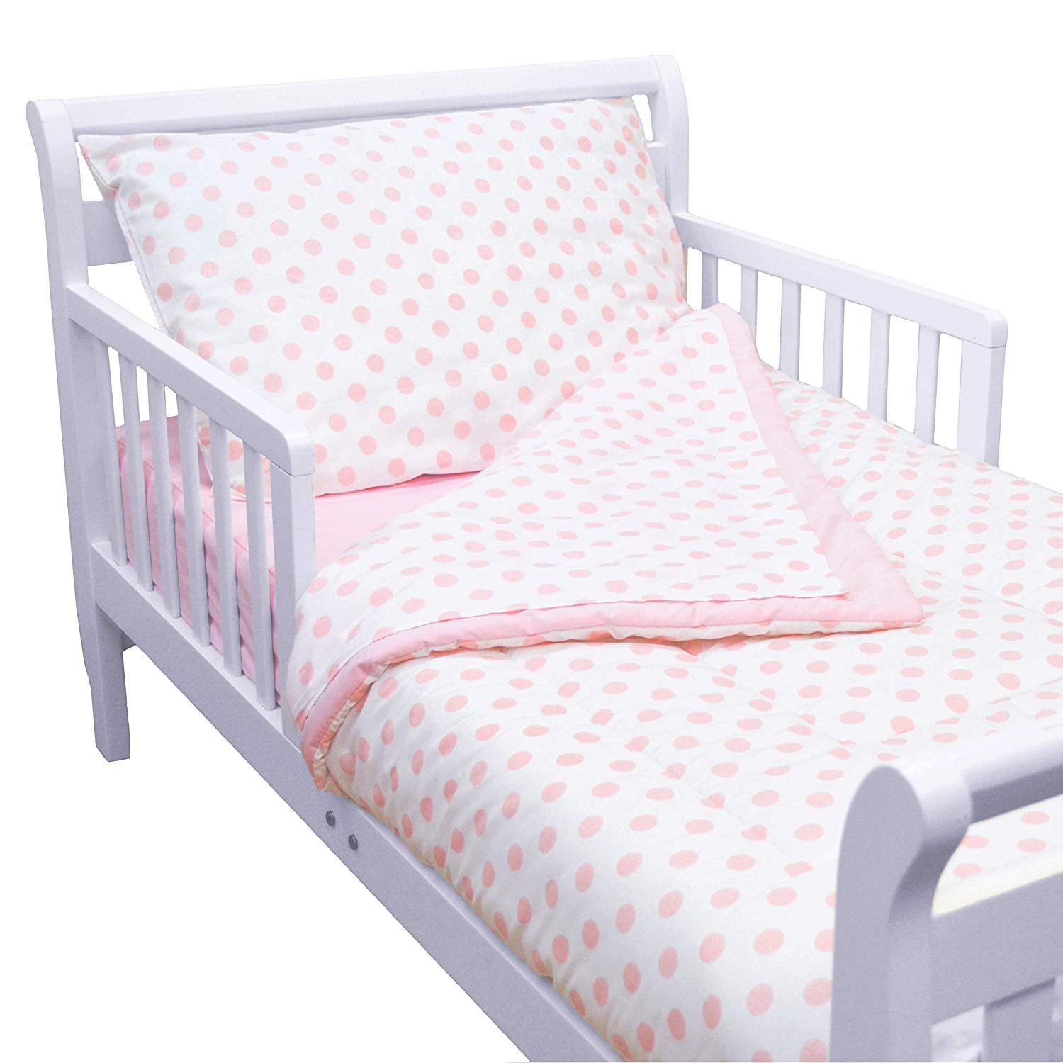 One Size Bedding Set Mint & Grey Polka Dot Cloud fit cot / bed girl or boy 