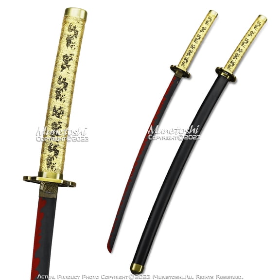 Munetoshi 40.5” Steel Yoriichi Nichirin Katana Samurai Sword Demon
