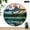 10x10in, variant on Patifu 10 Inch Round Wooden Wall Clock Mountain Lake at Twilight Silent Sweep Movement Home Decor 10x10in