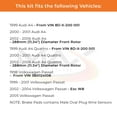 thumbnail image 2 of MAX Advanced Brakes - Front Brake Kit For 1999-2006 Audi A4| Carbon Ceramic Brake Pad and Rotor Kit| Cross-Drilled Brake Rotors, 2 of 9