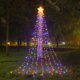 thumbnail image 1 of Decoraciones navideñas al aire libre Luces de cascada Regalo de luz de árbol, Enchufe en alambre Transparente Impermeable Decoración de luz de patio para el hogar Árbol de Navidad Boda Patio Porche D JAMW  Sencillez, 1 of 5