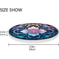 Tangkunup Blue Mandala Coasters Absorbent Drink Coaster Ceramic Stone