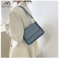 thumbnail image 5 of Bolso de mujer sencillo de color puro, novedad de verano 2024, bandolera de un solo hombro de moda retro, versión coreana de bolso cuadrado pequeño, 5 of 5