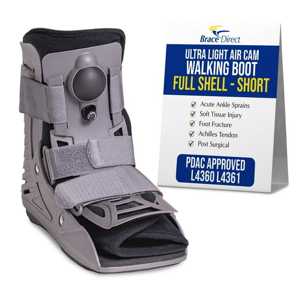 Brace Align Ultra Light Air Short Full Shell Walking Boot L4360/L4361 - Medical Boot For Ankle Sprains And Fractures