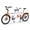 Silver, variant on Tandem Bike 24 inches 4-Fold 2-Seater 6 speed Folding Tandem Dual Disc Brake for Adult Beach Cruiser Green