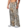 thumbnail image 4 of LTTVQM Woodland Camo Wide Leg Sweat Pants Weekend Rural Scenic Realtree Leaf Camo Relaxed Fit Drawstring Waist Mens Casual Wide Leg Full Length Trousers Earthy Yellow M, 4 of 7