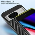 thumbnail image 3 of TECH CIRCLE Slim Phone Cover for Google Pixel 8,Back Glass Anti-Fingerprint Case Anti-Scratch Fashionable Carbon Fiber Texture Lightweight Phone Shell,for Google Pixel 8 2023 6.2 inch - Gold, 3 of 11