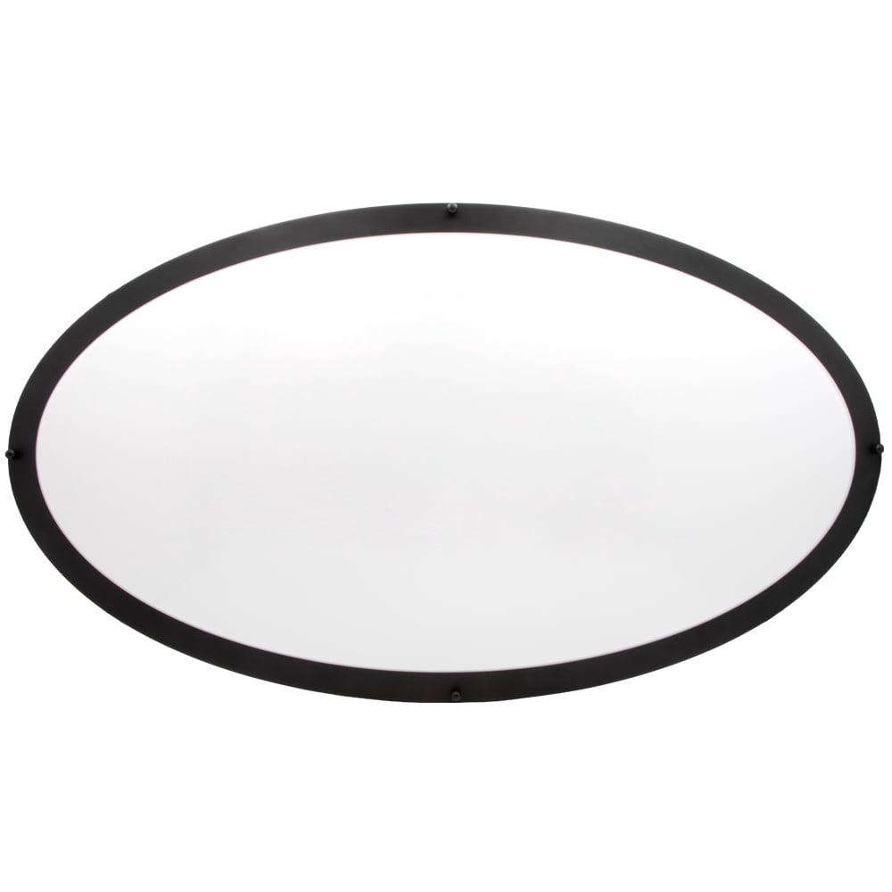 Maxxima 32” 3 CCT Oval Black LED Ceiling Mount Light Fixture, 3000K-5000K, Dimmable