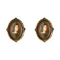 thumbnail image 3 of Baohd Picture Frame Vintage Photos Photo Holder Frames Bedroom Baroque Decor 6 Inch oval 2Set, 3 of 6