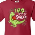thumbnail image 4 of Inktastic 100 Days of School Cute Green Dinosaur Youth T-Shirt, 4 of 5