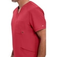 thumbnail image 3 of Infinity Cherokee V- Neck Men's Scrub Top with Rib Knit Back Panels with 3 Pockets and 360 Stretch - CK900A, 3 of 8