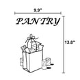 thumbnail image 4 of 28" X 80" Pantry Door Solid Manufactured Wood Prefinished Glass Standard Door Without Hardware Kit, 4 of 8
