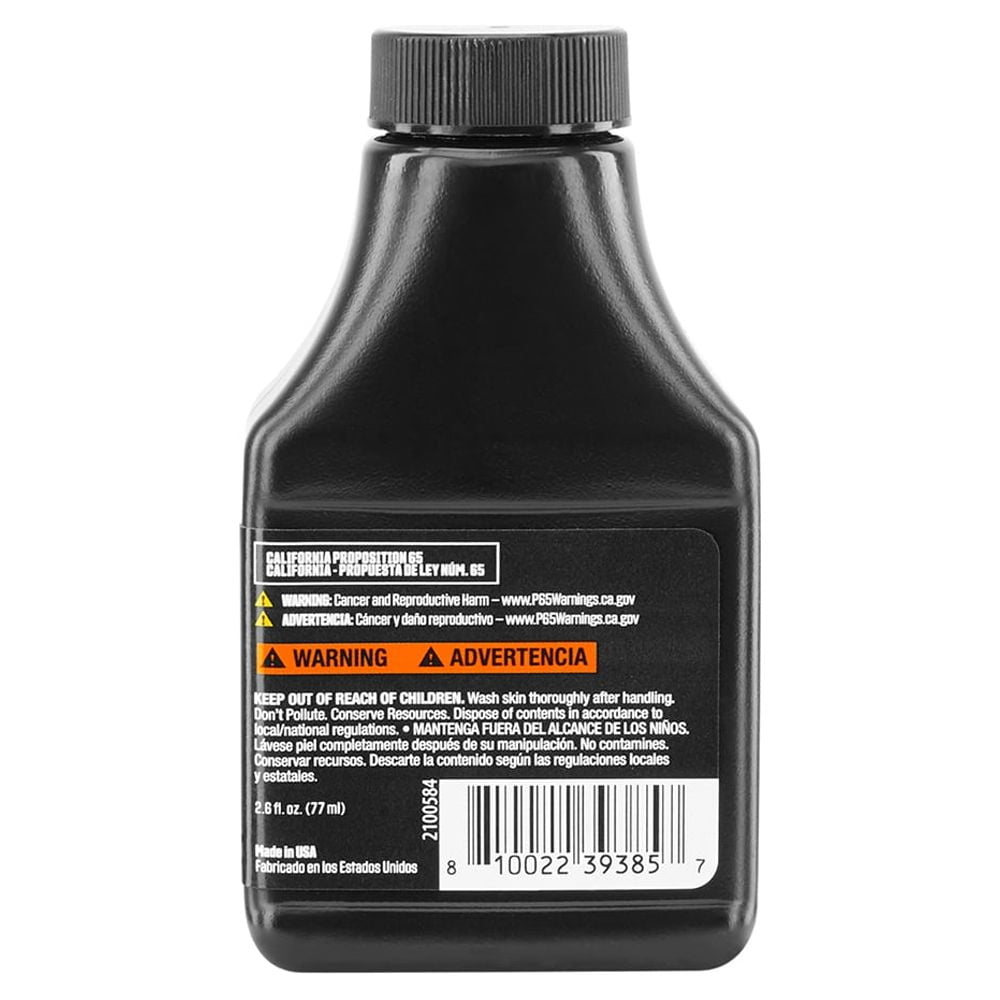 Black Max 2.6oz Synthetic Blend 2-Cycle Oil, Makes 1 Gallon