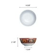 thumbnail image 2 of Excellante Peacock melamine dinnerware collection 9 oz, 4 3/8" rice bowl, comes in dozen, 2 of 2