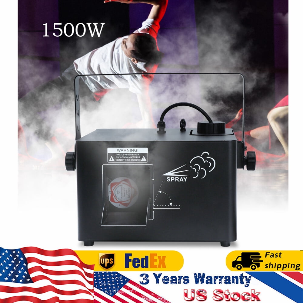 1500W DMX Low Profile Hazer Haze Smoke Fog Machine Theater DJ Stage Effect w/ RC