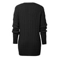 thumbnail image 5 of Cardigan Sweaters for Women 2025 Long Sleeve V-Neck Button Cable Knit Sweater Jacket Coat Womens Cardigan Sweaters, 5 of 6