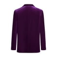 thumbnail image 2 of HULIJA Kids Boys Velvet Formal Suit Blazer Sport Coat Casual Long Sleeve Single Breasted Gentleman Dark Purple 8, 2 of 6