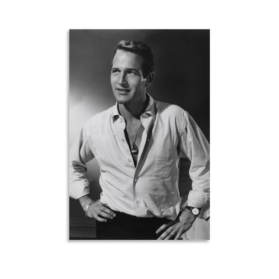 Paul Newman Poster Actor Famous Young Print Photo Art Painting Canvas Poster Home Decorative Bedroom Modern Decor Posters Gifts 16x24inch(40x60cm)
