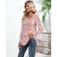 thumbnail image 6 of FUNING Women's Puff Long Sleeve Tunic Tops Pleated Crew Neck Blouses Dressy Casual Loose Fit Winter and Spring Shirts, 6 of 6