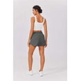 thumbnail image 3 of Pinspark Women's High Waisted Running Shorts Mesh Liner Athletic Shorts Quick Dry Gym Workout Shorts with Zip Pocket, 3 of 7