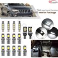 thumbnail image 3 of Lot de 15 Ampoules LED Intérieures Blanches pour 2011-2020 pour Jeep pour Grand Cherokee WK2-, 3 of 4