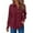 a-Wine7420, variant on Women Shirts Ladies Solid Color Waffle Blouse With Front Pockets Long Sleeve Button Down Lapel Shirt For Spring Summer Easy Care Options Fashionable Tops