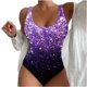 thumbnail image 1 of Traje de Baño de Verano Impreso de Moda de la Playa de las Mujeres, Bikini de Nylon con Sujetadores Acolchados para la Piscina, el Mar Y la Ropa de Vacaciones, 1 of 3