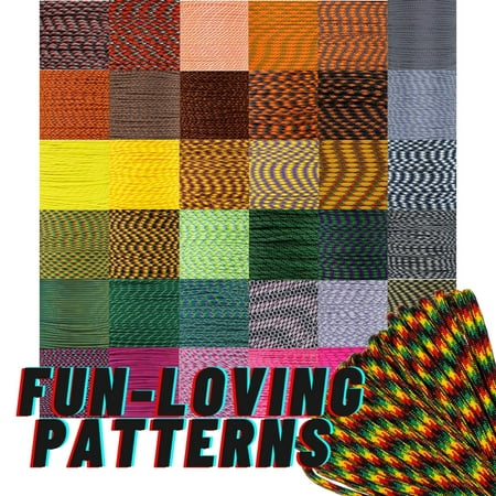 

Paracord Planet | 550 Paracord 10 ft (Hanks) Fun Patterns Colors – Type III 550 lb Test Parachute Cord