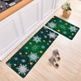 thumbnail image 2 of Non Kitchen Mat Runner Rug Set - 2 Piece Merry Christmas Snowman Doormats with Rubber Backing for Indoor Floors, 2 of 7