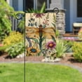 thumbnail image 5 of Dragonfly Colorful Wildflowers Herbs Antique Pattern Double Sided Garden Flag Decorative Weather Resistant Yard Flag, Large DIY Vertical Flag for Farmhouse Patio Lawn, 28x40 Inch, 5 of 6