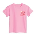 thumbnail image 6 of Gubotare Girls Blouses Dressy Girls Casual Short Sleeve T Shirt Cute Print Summer Blouse for Girls (Pink,Size 9-10 Years), 6 of 6