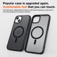 thumbnail image 7 of for iPhone 15 Plus Case Magnetic Phone Case [Compatible with MagSafe] TPU Bumper Hard Skin-Feel Back Slim Fit Shockproof Protective Case Cover for iPhone 15 Plus Men Women Girls, Black, 7 of 7