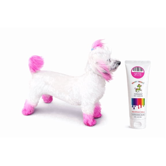 Crazy Liberty Dog Hair Dye, Light Pink, Non Toxic, Ammonia Free, 1 Pack, 4 fl oz