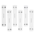 thumbnail image 1 of CD Divider Card Vinyl Record Dividers Transparent Design White Acrylic 17.5X3.5X0.1CM A-Z Tab Dividers 6Pcs, 1 of 2