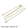 thumbnail image 3 of Unique Bargains 1 Pc Adjustable Waist Belt Delicate D Initial Charm Adjustable Waist Cord Women Gold Tone, 3 of 6