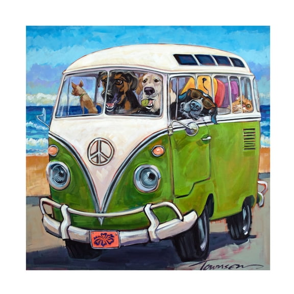 Trademark Fine Art CR Townsend Hang Loose Canvas Wall Art - 14x14