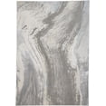 thumbnail image 4 of 2' x 3' Gray and Ivory Abstract Power Loom Area Rug, 4 of 6