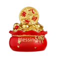 thumbnail image 3 of Adornos para decorar tartas, cornucopia, bolsa de dinero de la buena suerte, artesanías de resina, bonitos adornos, decoraciones de mascota de Año Nuevo, 3 of 5