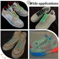 thumbnail image 6 of 7 Pairs 47 inch Colorful Luminous Flat Shoelaces 7 Colors Fluorescent Gradient Shoe Laces Strings for Sport Sneakers Boots Running Shoes Casual Shoes, 6 of 6