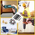 thumbnail image 3 of Eigraketly Juego de 14 unidades de destornilladores eléctricos, juego de llaves de tuercas de 5 a 12mm, accesorio de llave de aire para reparación de Herramientas eléctricas Eigraketly TO000869-01, 3 of 6