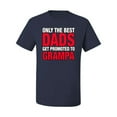 thumbnail image 2 of Wild Bobby,Only The Best Dads Get Promoted to Grampa, Father's Day, Men Graphic Tees, Navy, 2XL, 2 of 3