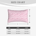 thumbnail image 4 of Fuzoiu Ribbon Bow Print Fuzzy Pillowcases, Super Soft Pillow Case Cover with Zipper for Bedroom, Sofa, Couch,Cozy Pillow Shams for All Seasons-16"x24", 4 of 6