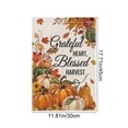 thumbnail image 3 of Fall Cross Pumpkin Garden Flag for Outside 12x18 Inch | Weather Resistant, Double-Sided Small Yard Flag, Features Pumpkins Religious Cross for Outdoor Seasonal Fall Decor (A), 3 of 6