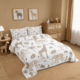 thumbnail image 4 of Manfei Jungle Animals Twin Comforter Sets,Elephant Lion Giraffe Animal African Safari Animal Bedding Set For Kids Reversible 2pcs, 4 of 8