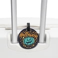 thumbnail image 3 of Halloween Font Set of 2pcs PU Leather Round Suitcase Tags with Privacy Cover and Name ID Tag - Ideal for Travel Luggage, Handbags, Backpacks, School Bags, 3 of 6