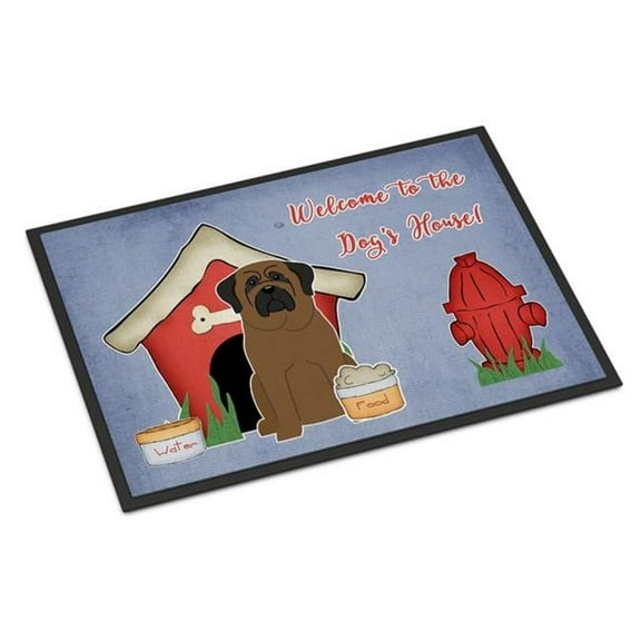 Carolines Treasures BB2838MAT Dog House Collection Bullmastiff Indoor or Outdoor Mat, 18 x 0.25 x 27 in.