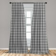 thumbnail image 5 of Ambesonne Ethnic Curtains, Gaelic Culture Pattern, Pair of 28"x84", Charcoal Grey Dimgrey, 5 of 5