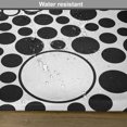 thumbnail image 6 of Ambesonne Yin Yang Place Mats Set of 4, Abstract Retro Dots, Standard Size, Black White, 6 of 6