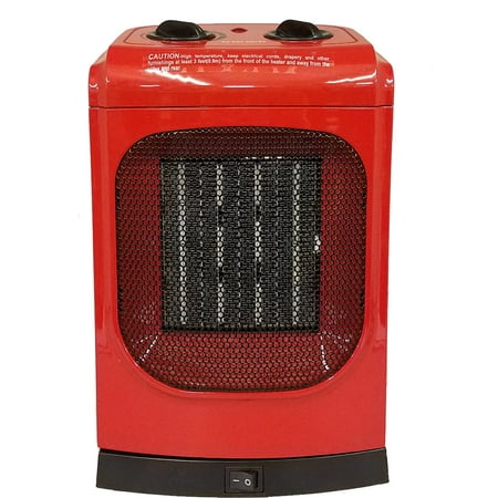 KUL 1500 Watt Red Ceramic Fan Heater - Model (Best Home Heater Ever)